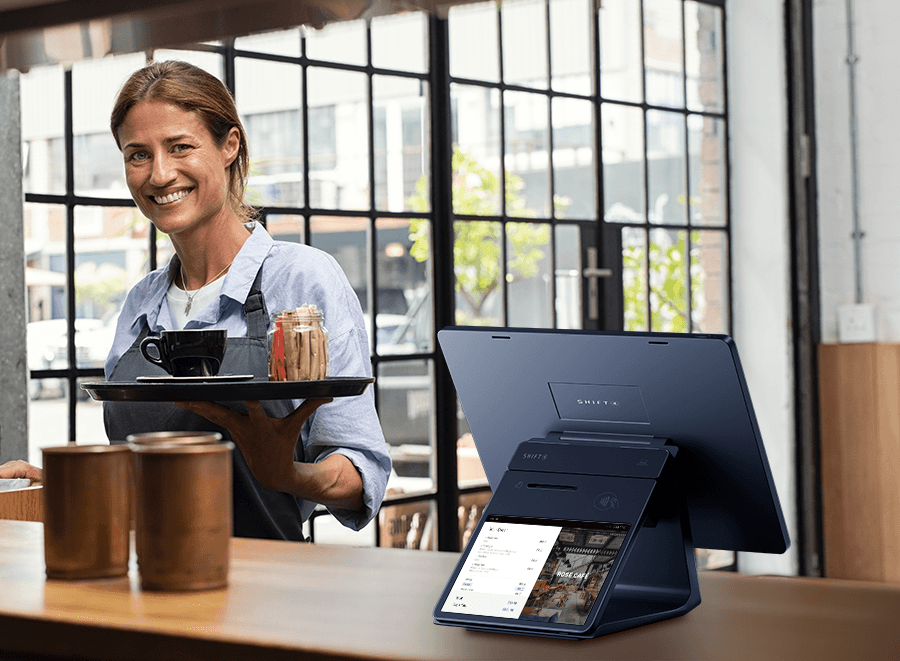 Shift4 Dine POS station installed in a new restaurant